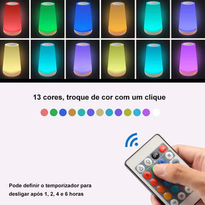 Mini Luminária Touch