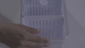 Kit 2 Organizadores de Geladeira 6,8L com 3 Cestos